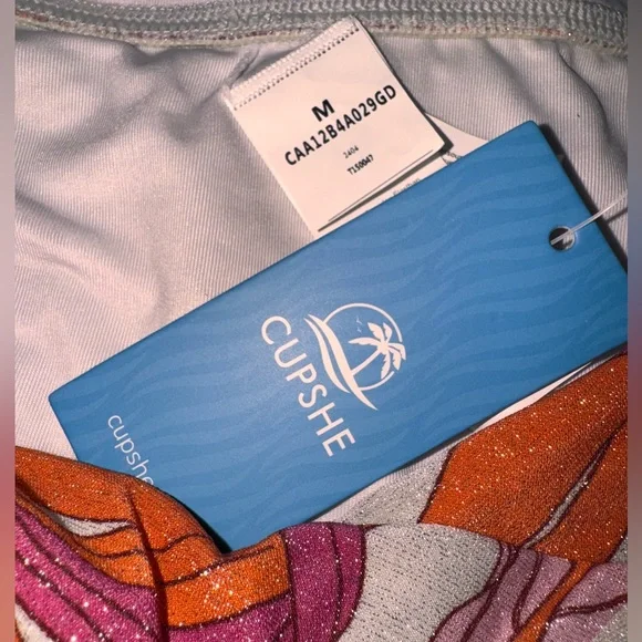 CUPSHE Bikini NWT Floral - Picture 5 of 7